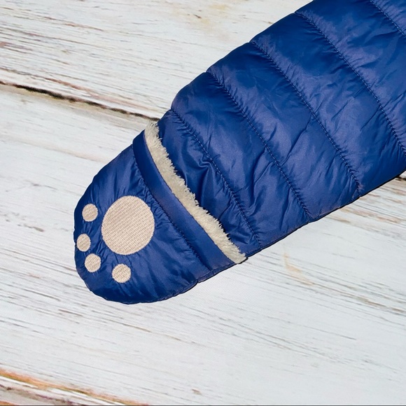 The White Company Blue Quilted Baby Pramsuit size 9-12 months - Picture 9 of 16